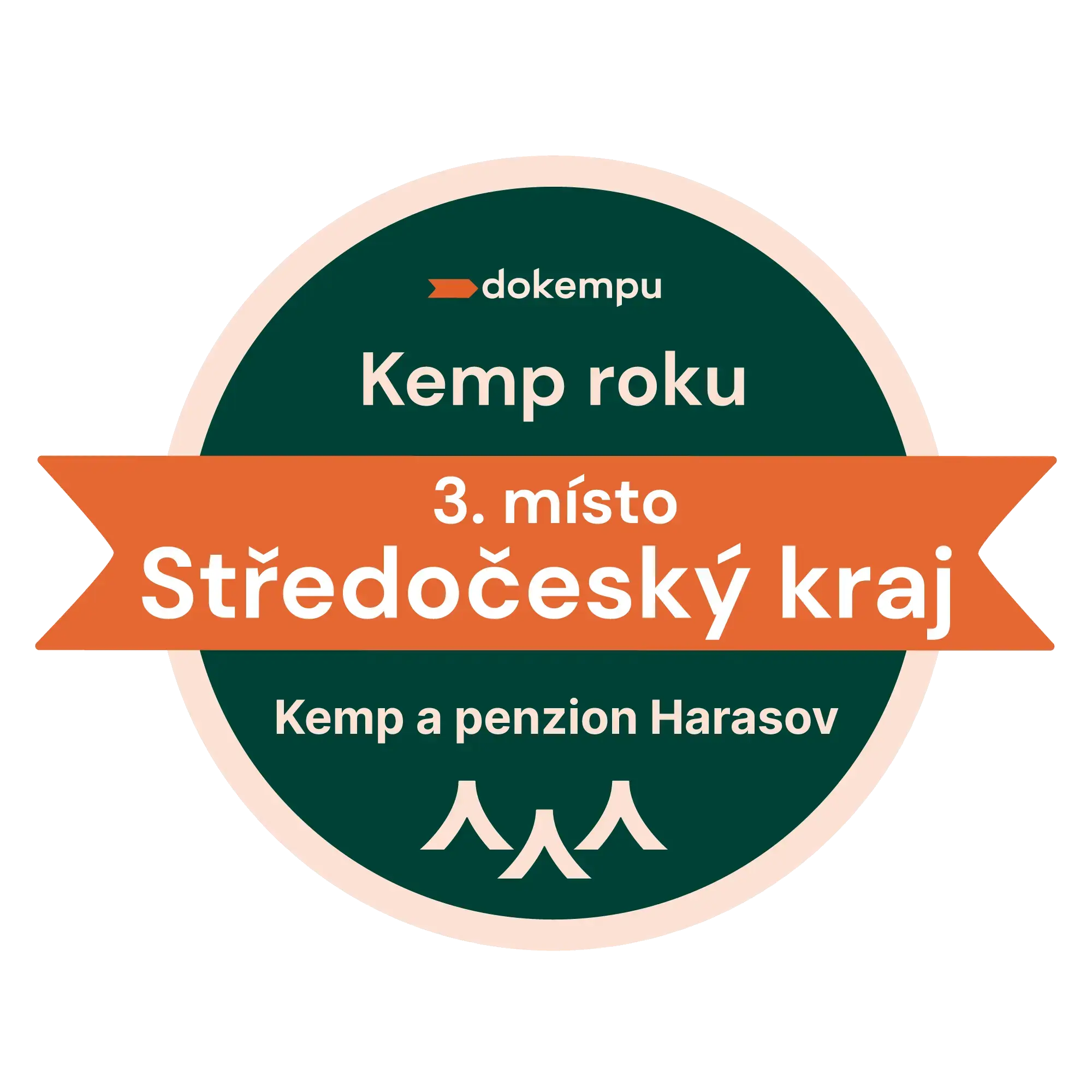 Kemp roku 2022 - TOP 25, objev roku a 1. místo ve Středočeském kraji