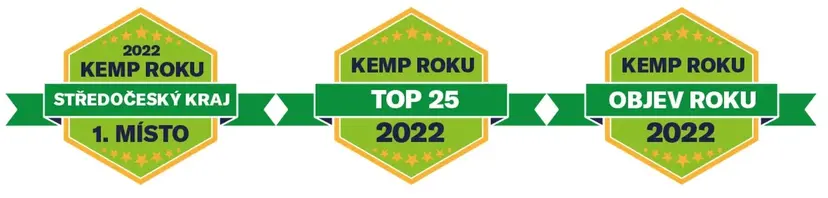 Kemp roku 2022 - TOP 25, objev roku a 1. místo ve Středočeském kraji