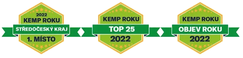 Kemp roku 2022 - TOP 25, objev roku a 1. místo ve Středočeském kraji